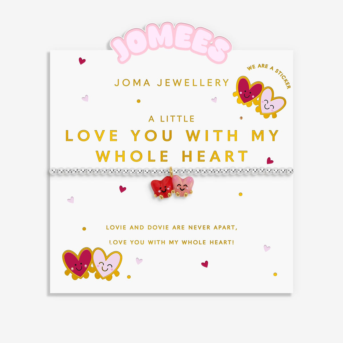 Joma Jewellery Kids A Little Jomees Love You With My Whole Heart Bracelet