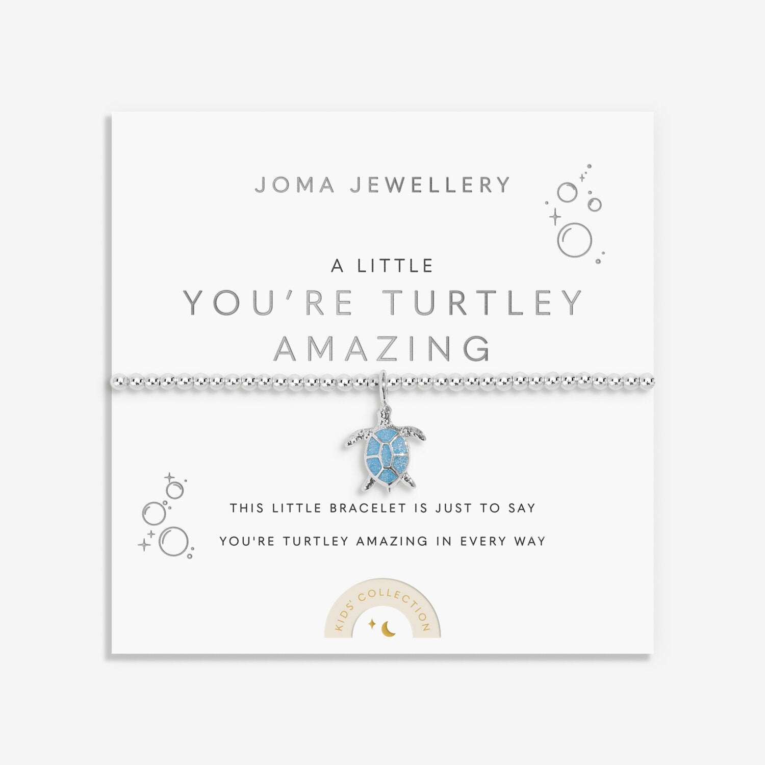 Joma Jewellery Kids A Little You've Turtley Amazing Silver Plated Bracelet