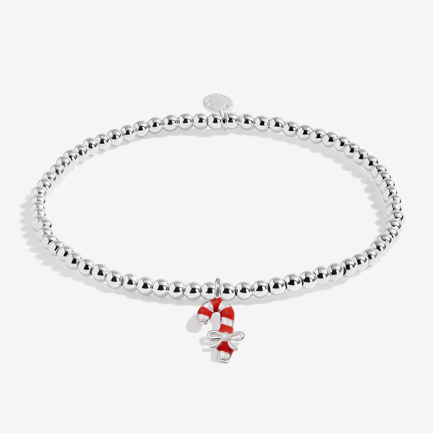 Joma Jewellery Kids Christmas A Little You're On The Nice List Bracelet In Silver Plating