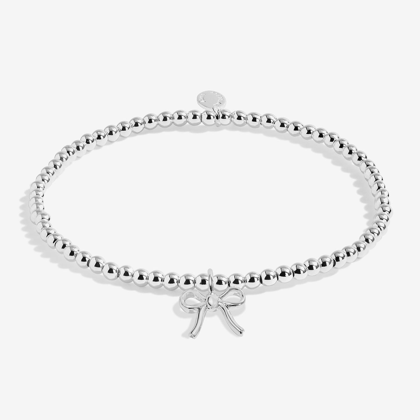 Joma Jewellery Kids' Christmas Cracker Happy Christmas Bracelet In Silver Plating