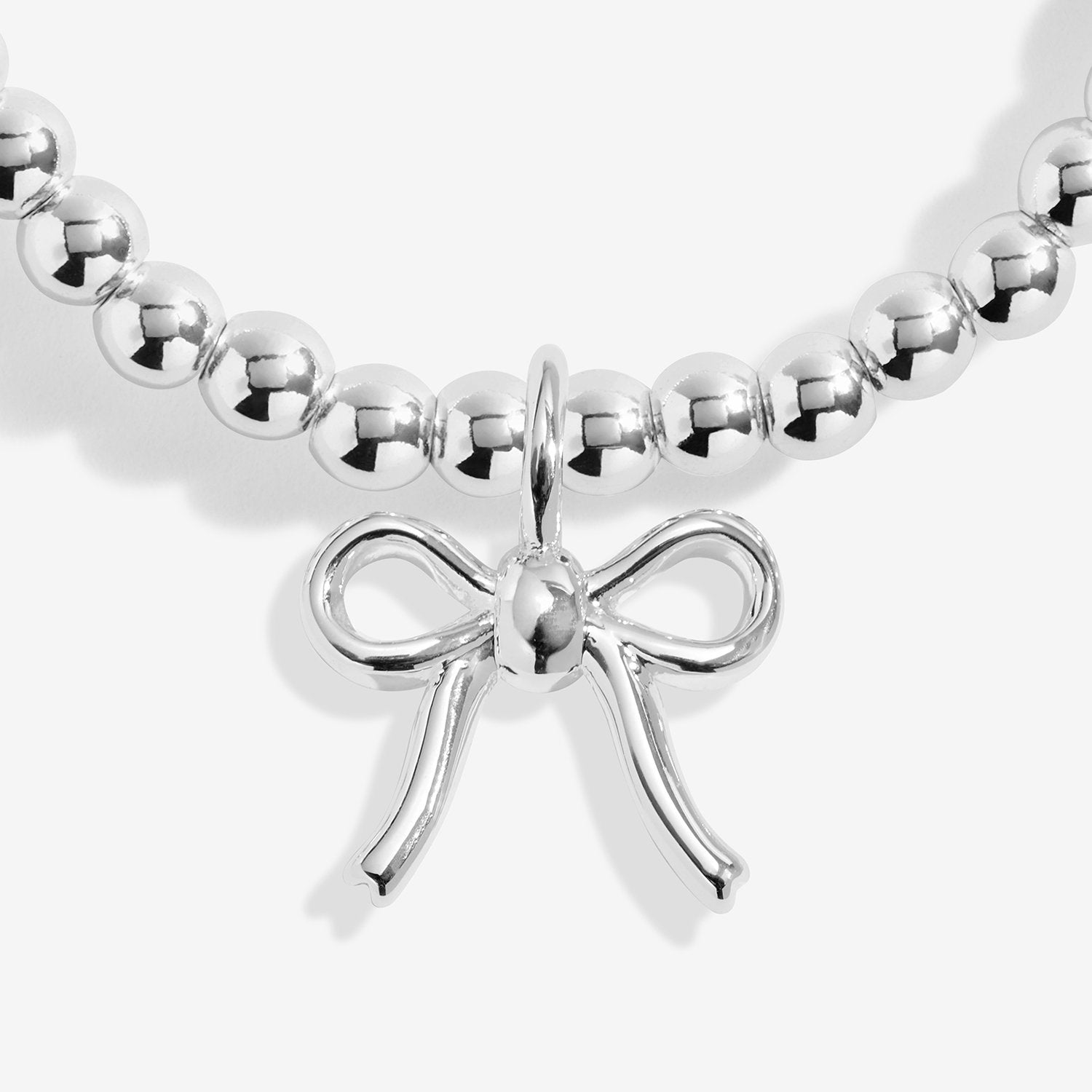 Joma Jewellery Kids' Christmas Cracker Happy Christmas Bracelet In Silver Plating