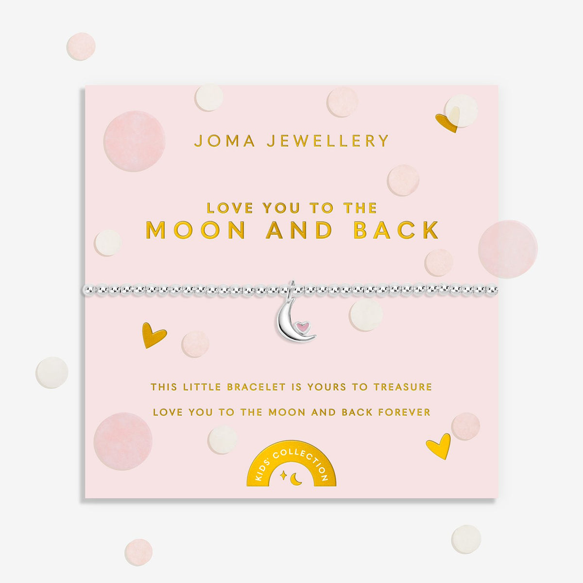 Joma Jewellery Kids Confetti A Little Love You To The Moon And Back Bracelet
