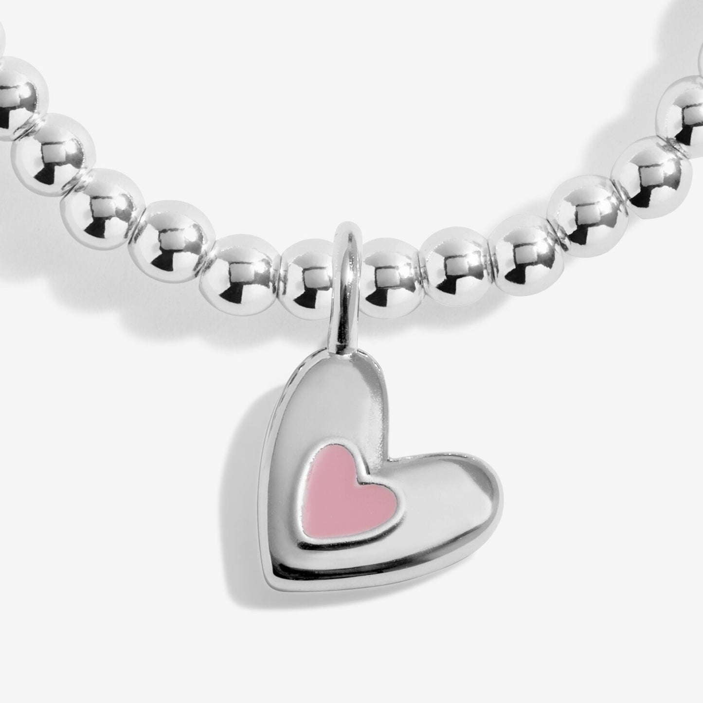 Joma Jewellery Kids Confetti A Little Love You With All My Heart Silver Plated Bracelet