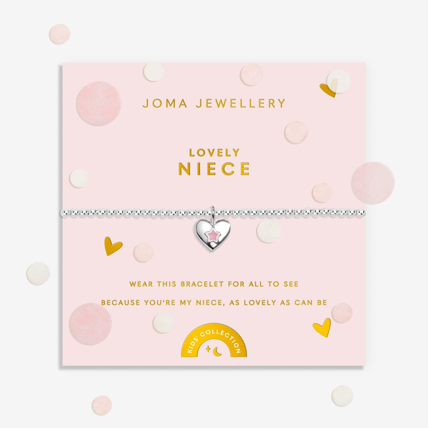 Joma Jewellery Kids Confetti A Little Lovely Niece Silver Plated Bracelet