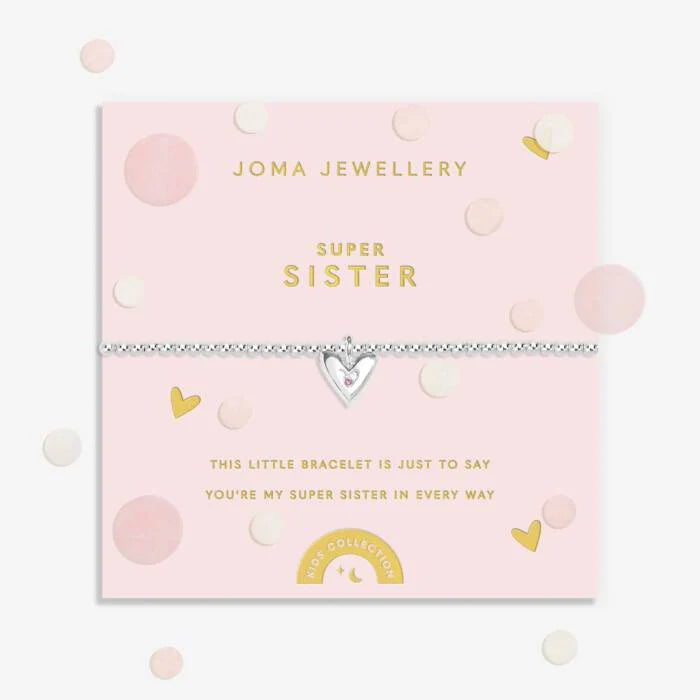 Joma Jewellery Kids Confetti A Little Super Sister Bracelet