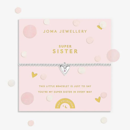Joma Jewellery Kids Confetti A Little Super Sister Bracelet
