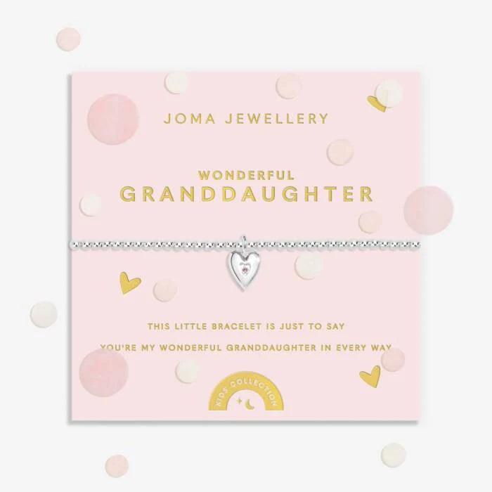Joma Jewellery Kids Confetti A Little Wonderful Granddaughter Bracelet