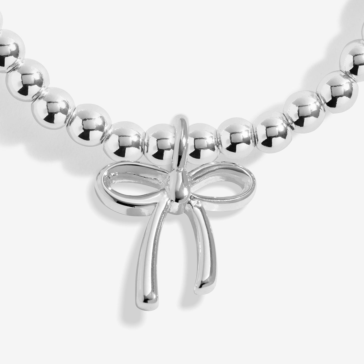 Joma Jewellery Kids' Merry And Bright Christmas Wishes Bracelet & Hair Clip Gift Set In Silver Plating