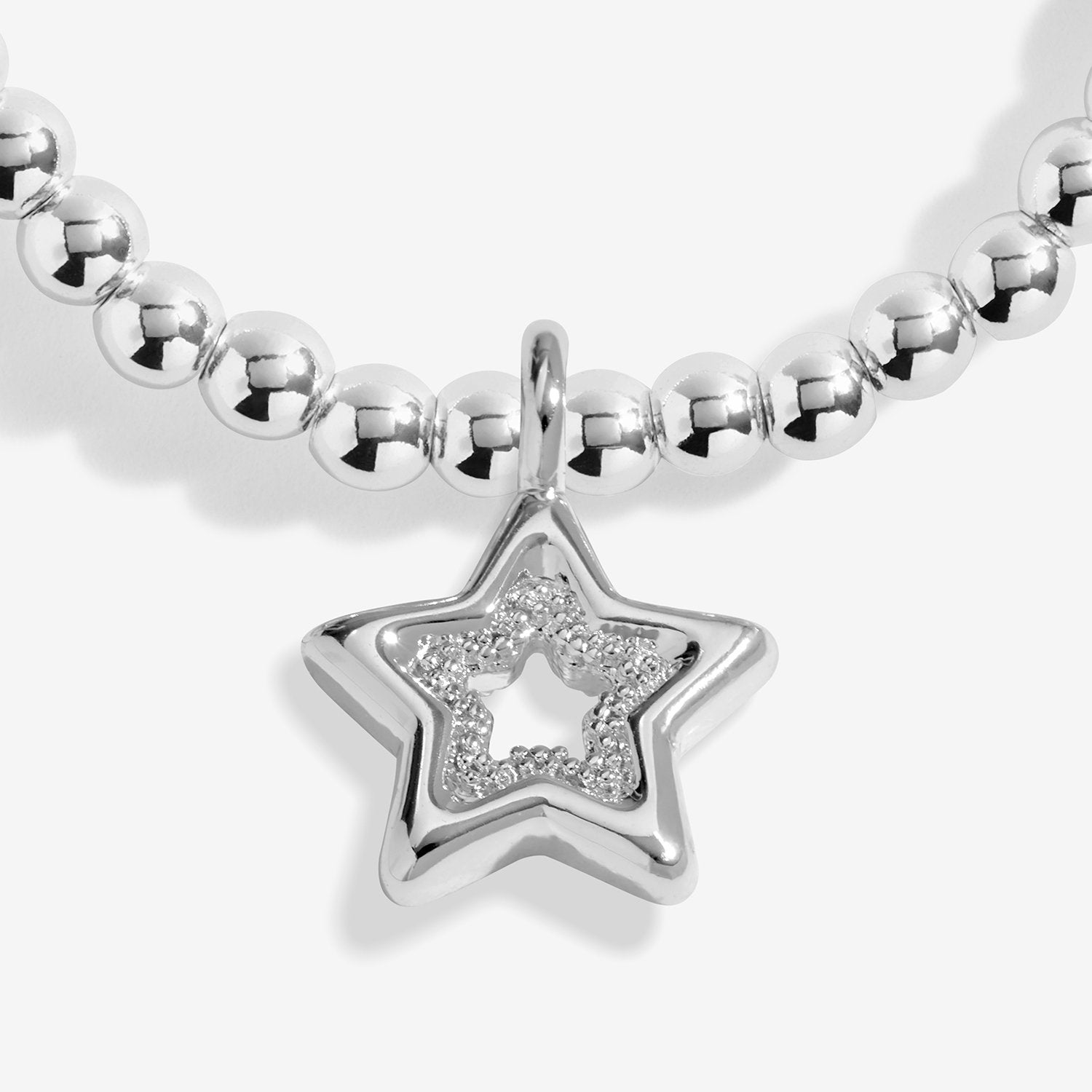 Joma Jewellery Kids' Merry And Bright Merry Christmas Daughter Bracelet & Hair Clip Gift Set In Silver Plating