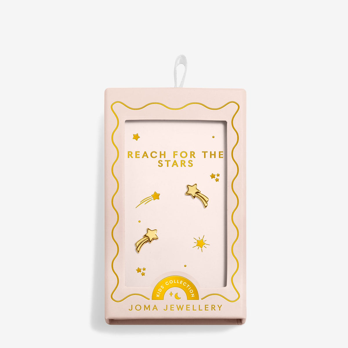Joma Jewellery Kids Moments To Shine Reach For The Stars Earrings In Gold Plating