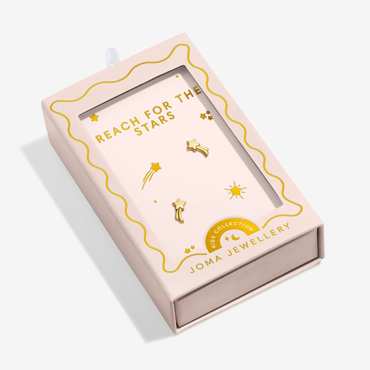 Joma Jewellery Kids Moments To Shine Reach For The Stars Earrings In Gold Plating