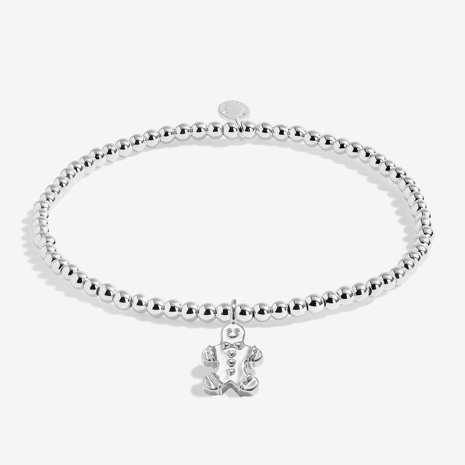 Joma Jewellery Kids' Snowglobe A Little Merry Christmas Bracelet In Silver Plating