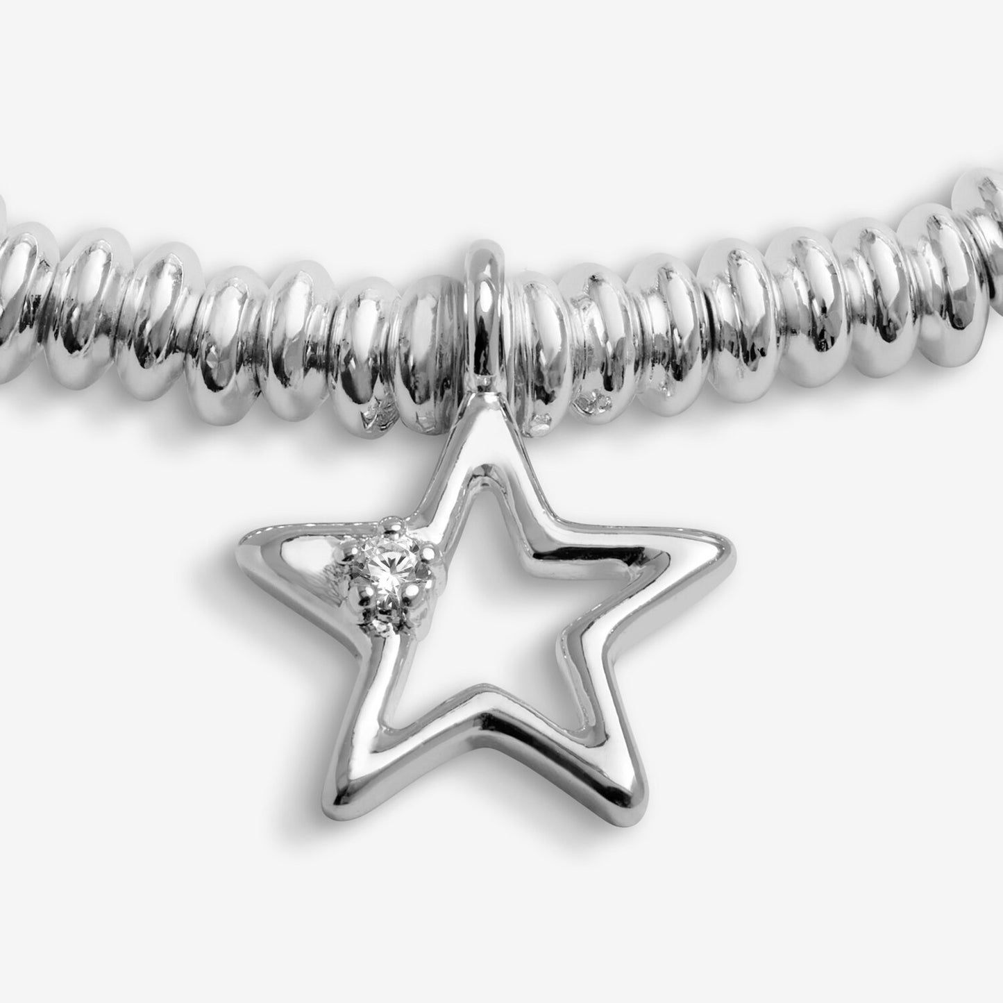 Joma Jewellery Laboratory Grown Diamond A Little Congratulations Silver Plated Bracelet