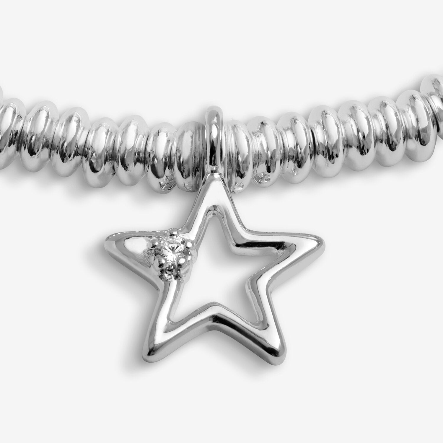 Joma Jewellery Laboratory Grown Diamond A Little Congratulations Silver Plated Bracelet