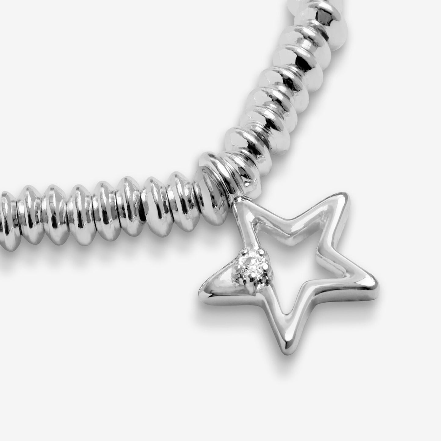 Joma Jewellery Laboratory Grown Diamond A Little Congratulations Silver Plated Bracelet