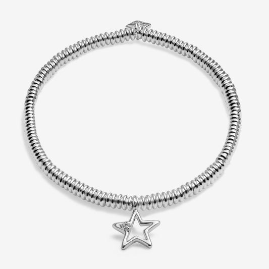 Joma Jewellery Laboratory Grown Diamond A Little Congratulations Silver Plated Bracelet