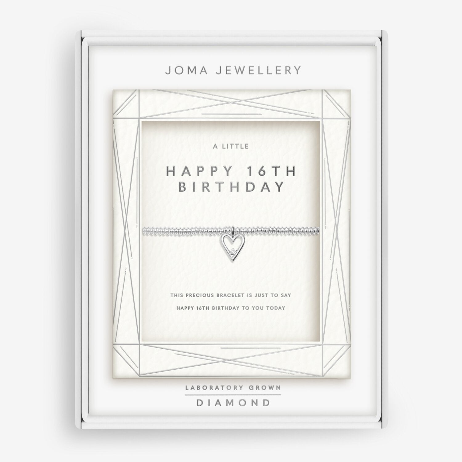 Joma Jewellery Laboratory Grown Diamond A Little Happy 16th Birthday Bracelet