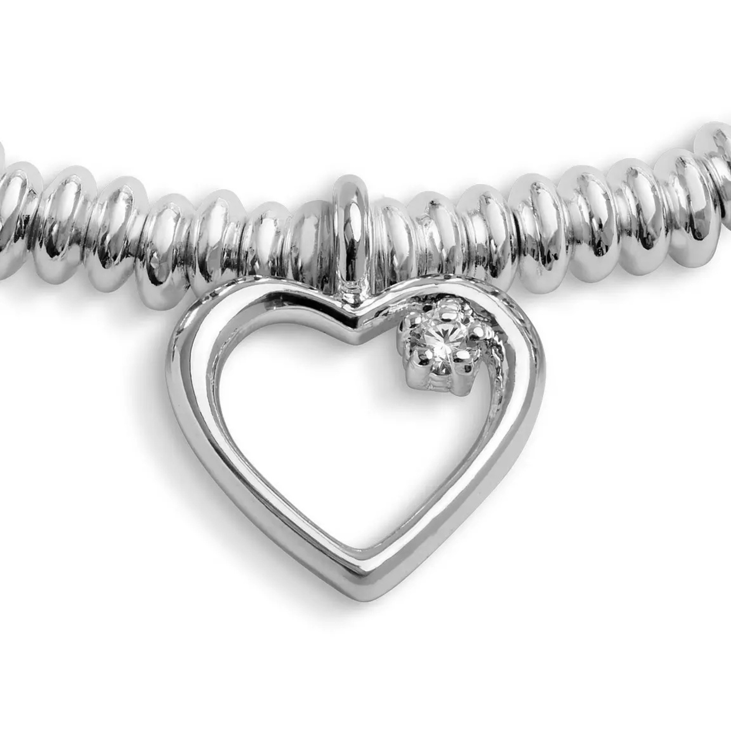 Joma Jewellery Laboratory Grown Diamond A Little Happy 50th Birthday Silver Plated Bracelet