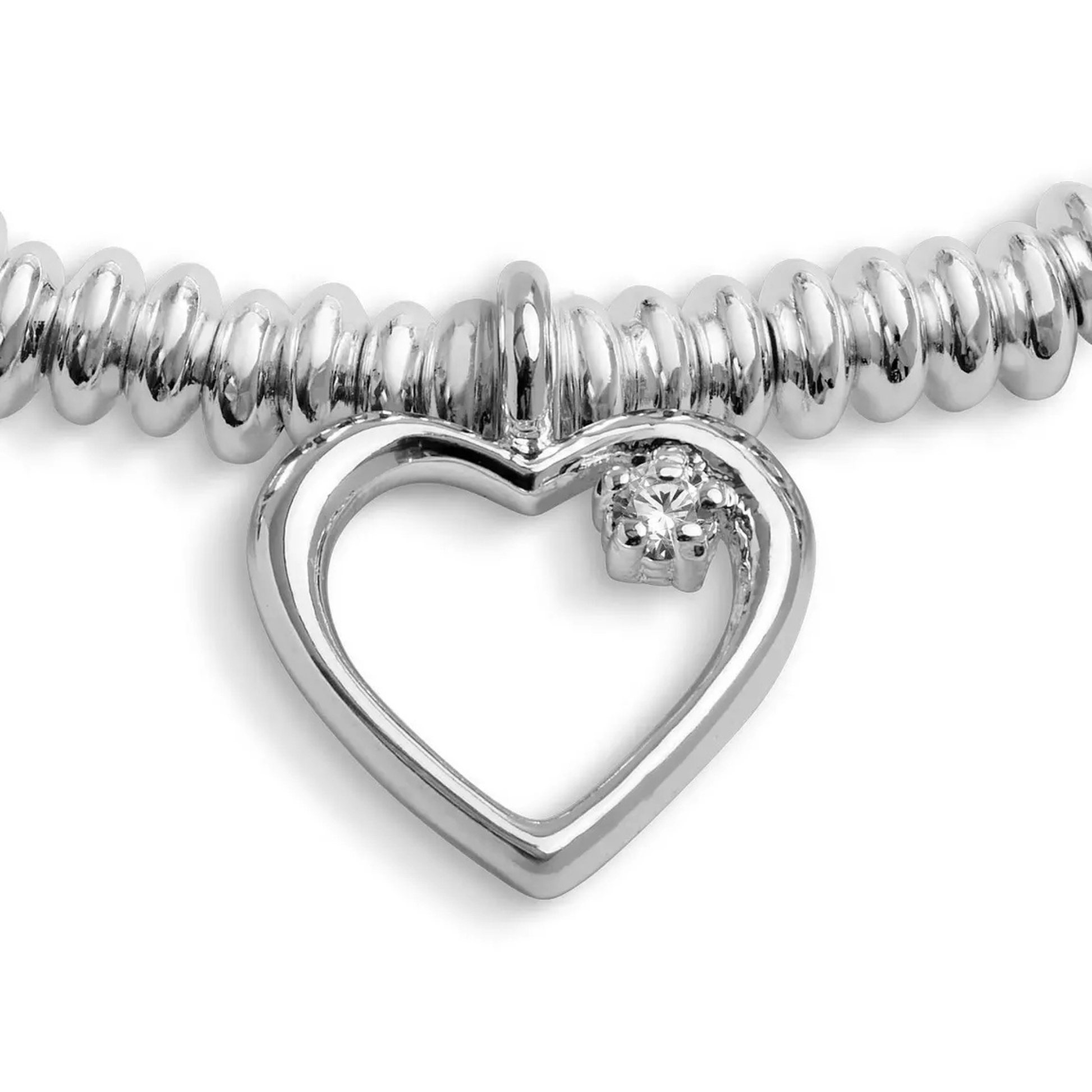 Joma Jewellery Laboratory Grown Diamond A Little Happy 50th Birthday Silver Plated Bracelet