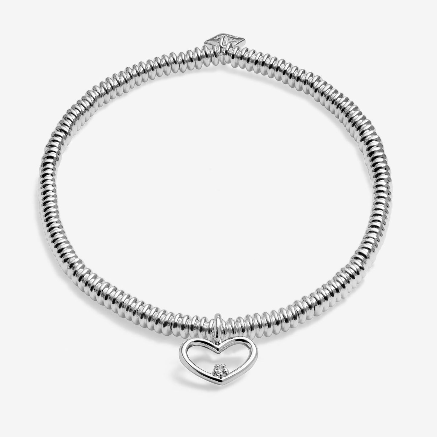 Joma Jewellery Laboratory Grown Diamond A Little Happy 60th Birthday Silver Plated Bracelet