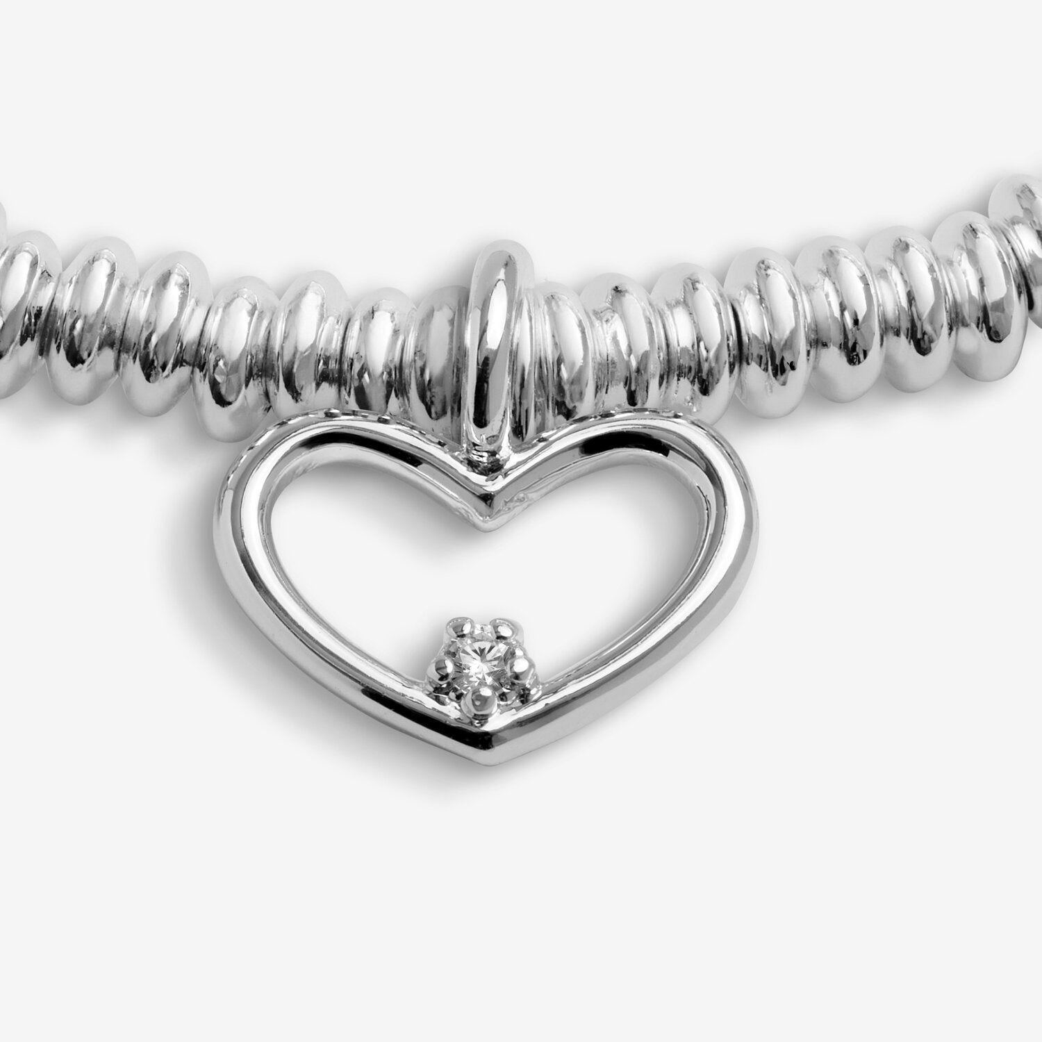 Joma Jewellery Laboratory Grown Diamond A Little Happy 60th Birthday Silver Plated Bracelet