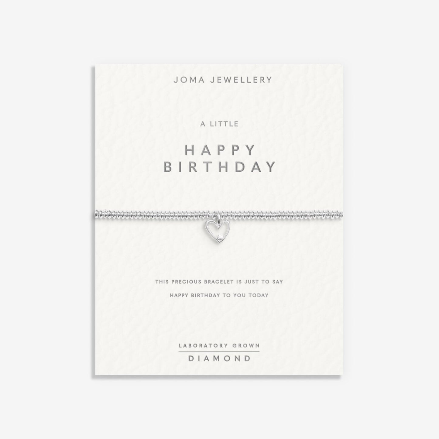 Joma Jewellery Laboratory Grown Diamond A Little Happy Birthday Bracelet