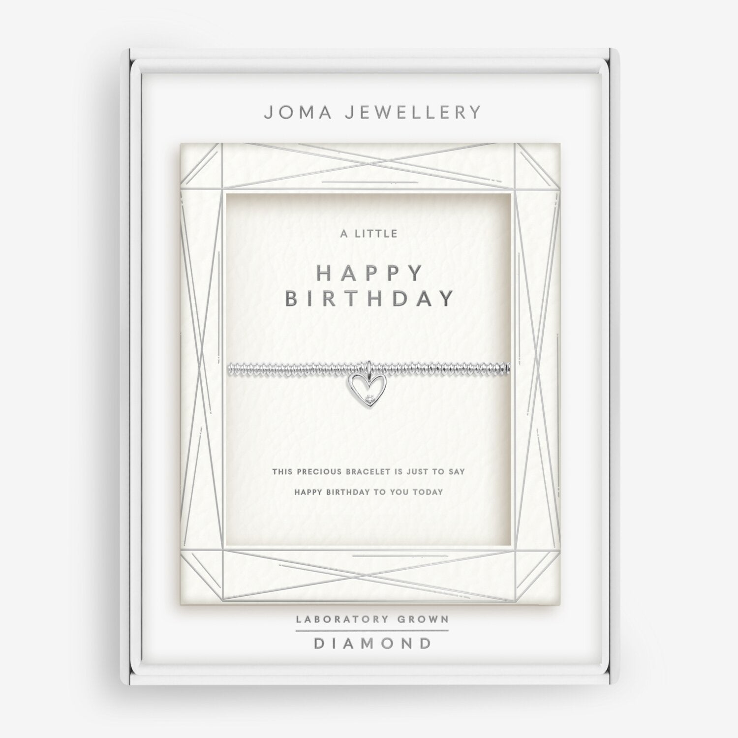Joma Jewellery Laboratory Grown Diamond A Little Happy Birthday Bracelet