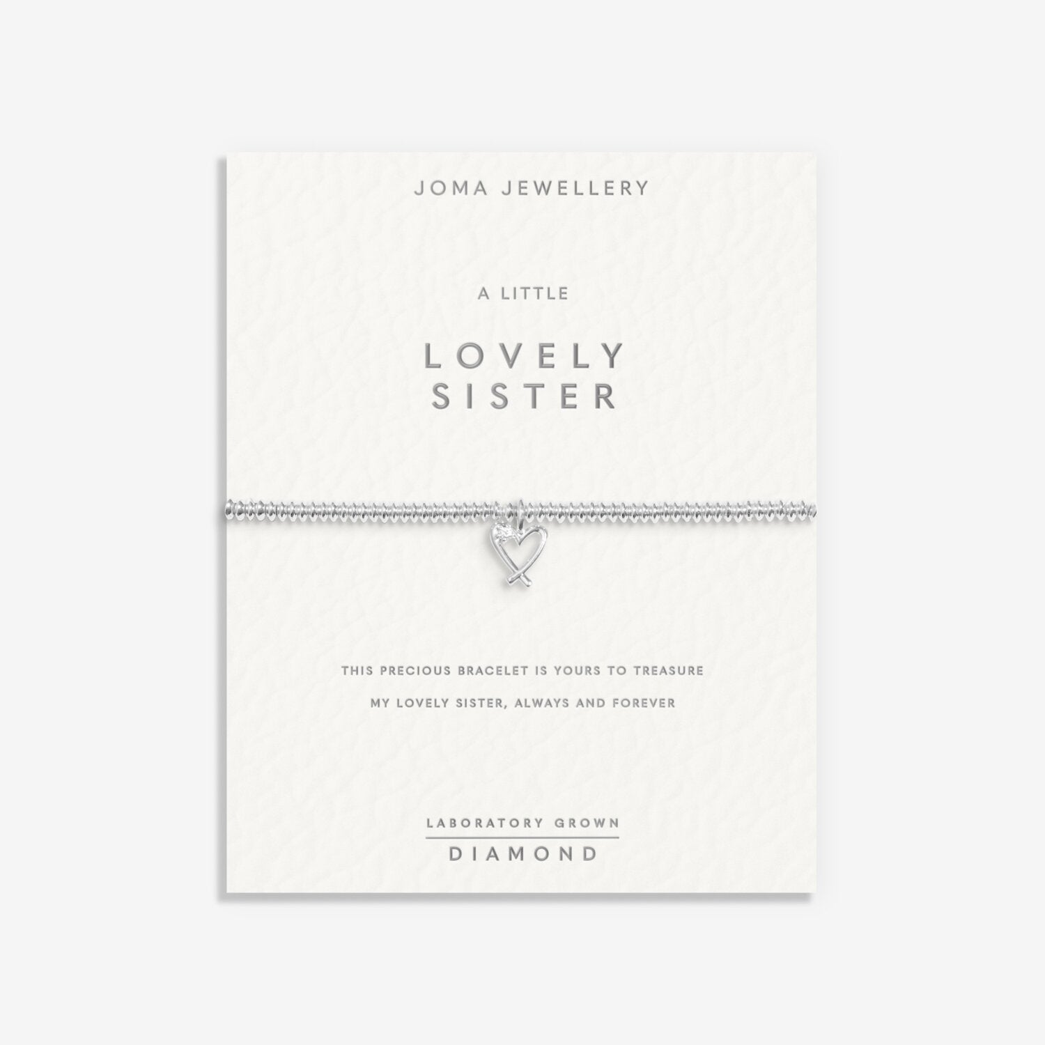 Joma Jewellery Laboratory Grown Diamond A Little Lovely Sister Bracelet