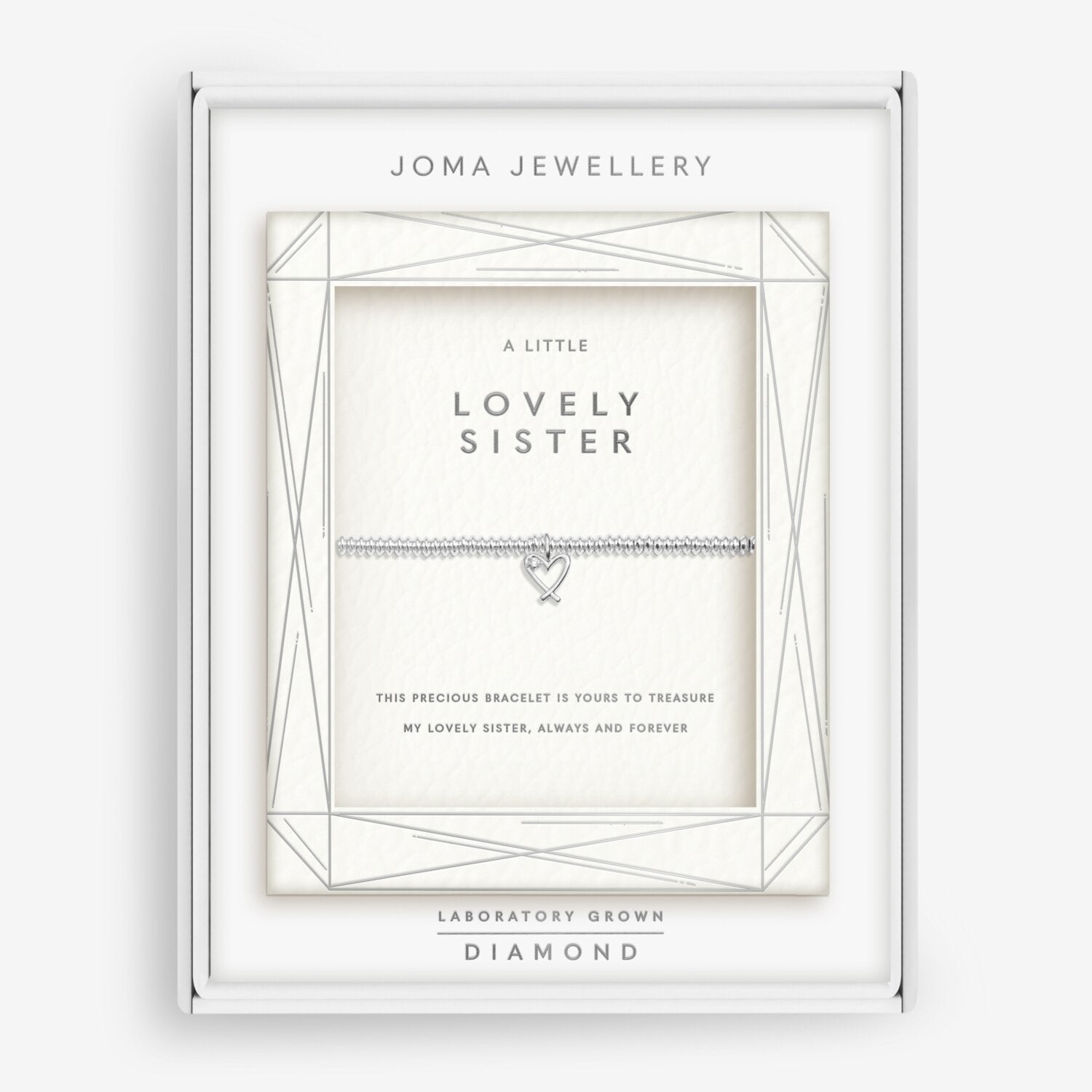 Joma Jewellery Laboratory Grown Diamond A Little Lovely Sister Bracelet