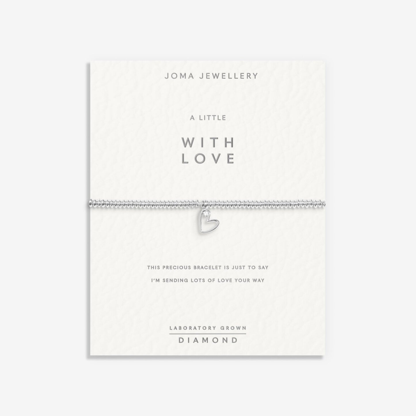 Joma Jewellery Laboratory Grown Diamond A Little With Love Bracelet