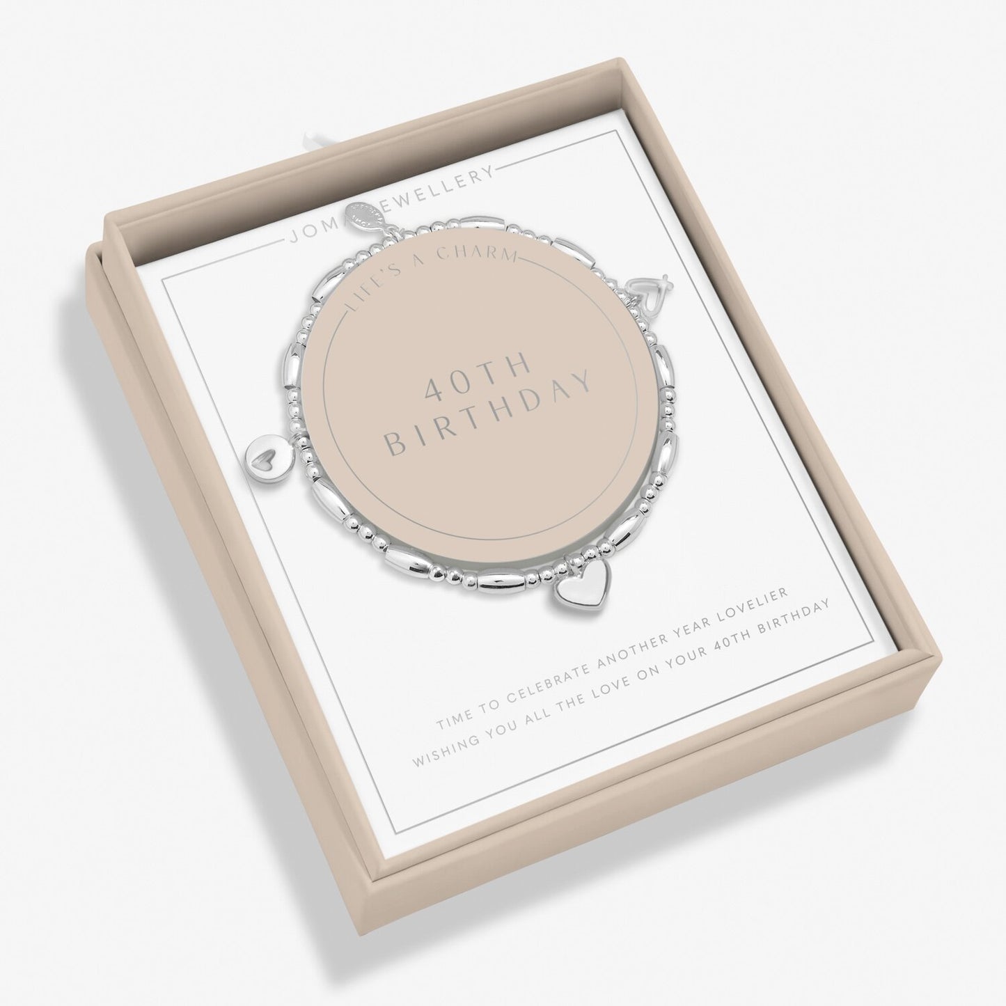 Joma Jewellery Life's A Charm 40th Birthday Bracelet