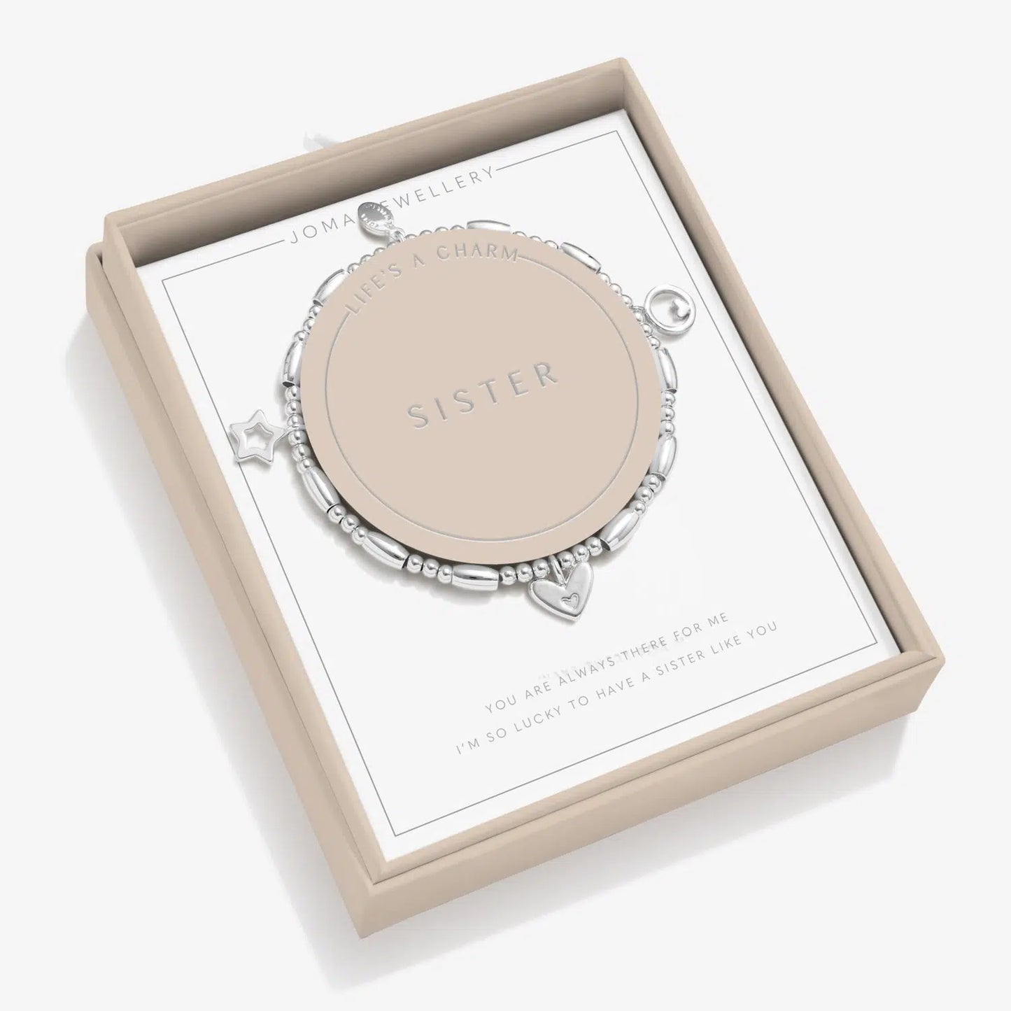 Joma Jewellery Life's A Charm Sister Bracelet