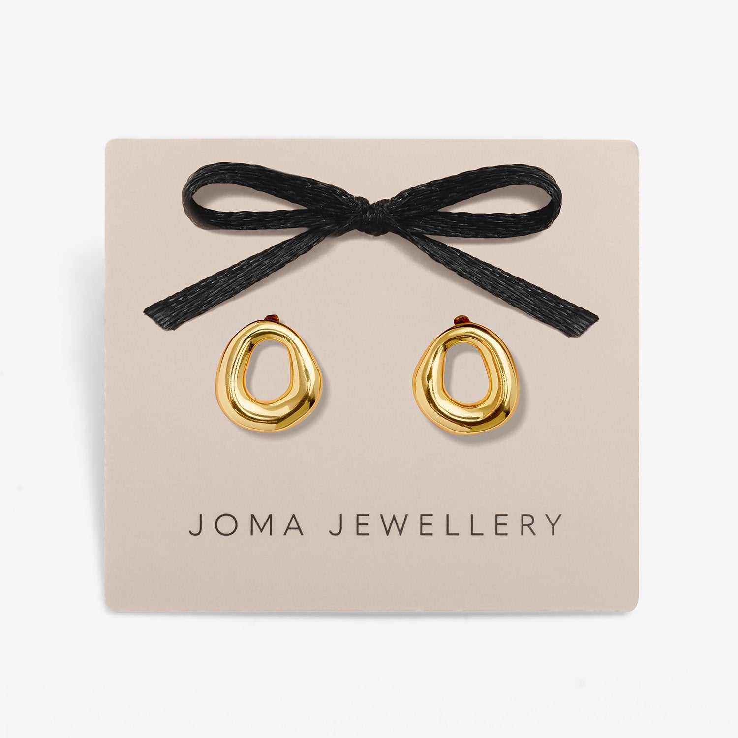 Joma Jewellery Loved By You Organic Stud Earrings In Gold Plating