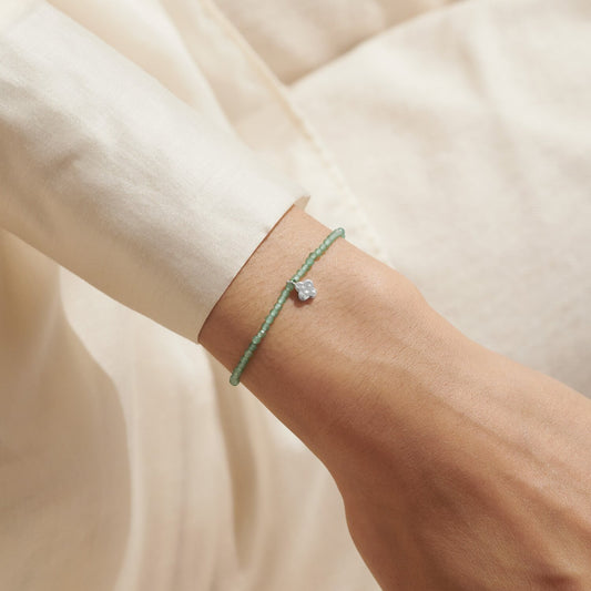 Joma Jewellery Mini Charms Aventurine Clover Bracelet