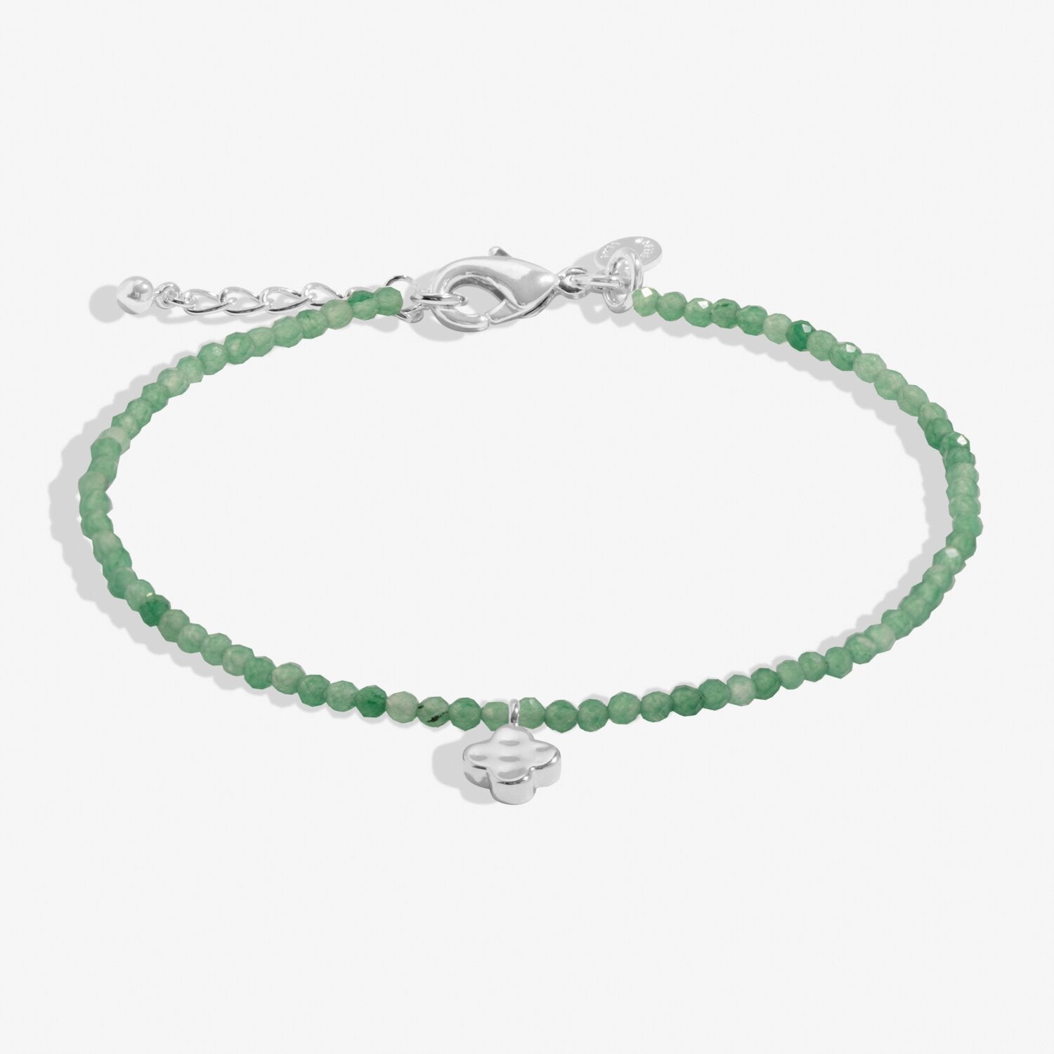 Joma Jewellery Mini Charms Aventurine Clover Bracelet