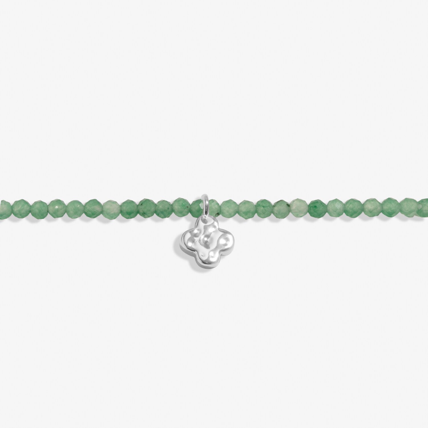 Joma Jewellery Mini Charms Aventurine Clover Bracelet