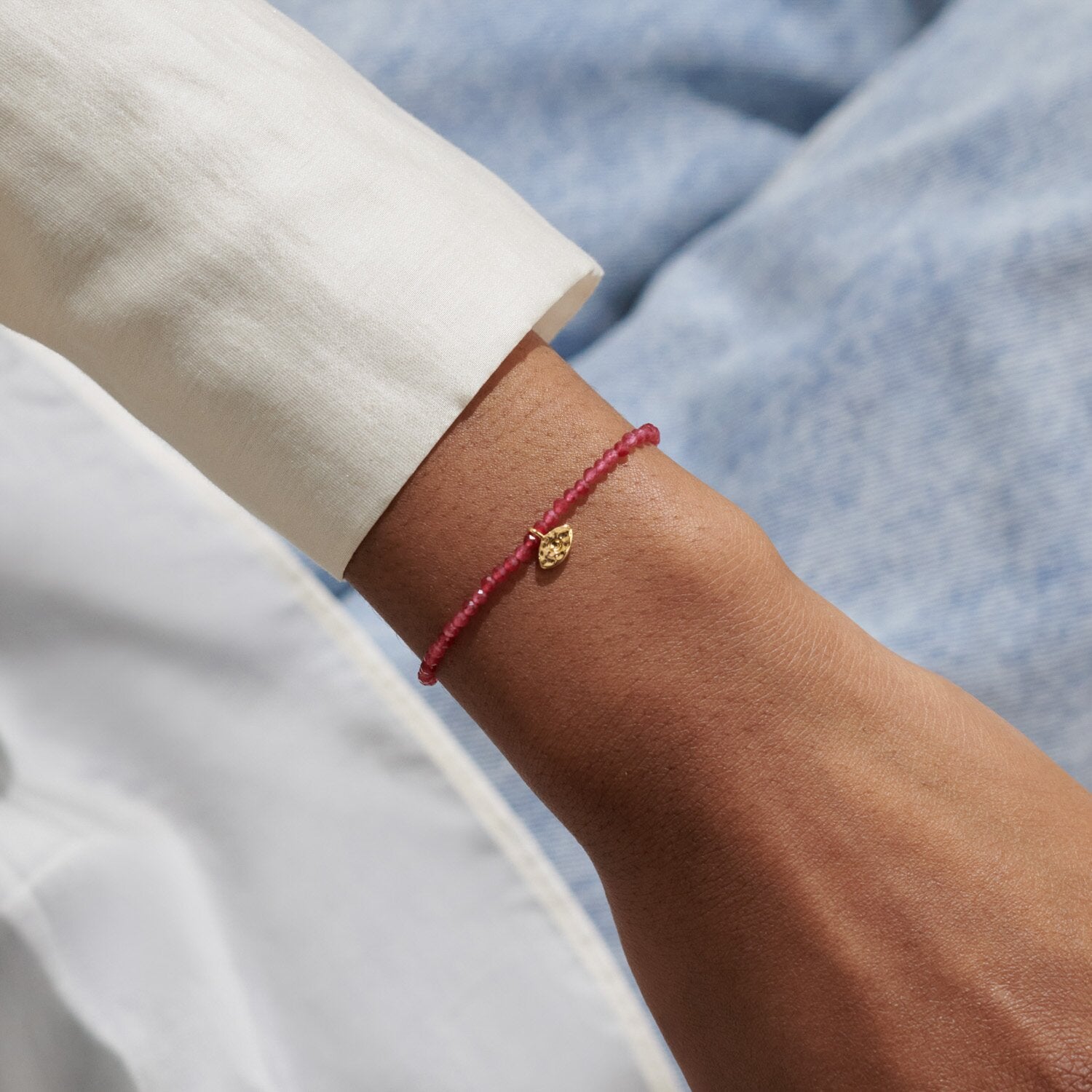 Joma Jewellery Mini Charms Garnet Eye Bracelet