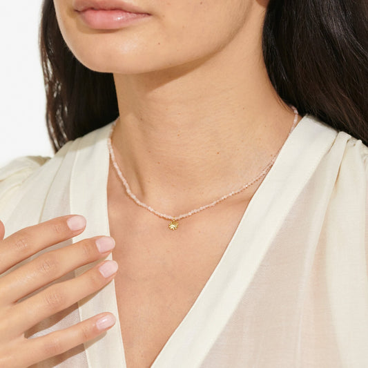 Joma Jewellery Mini Charms Sunstone Sun Gold Plated Necklace