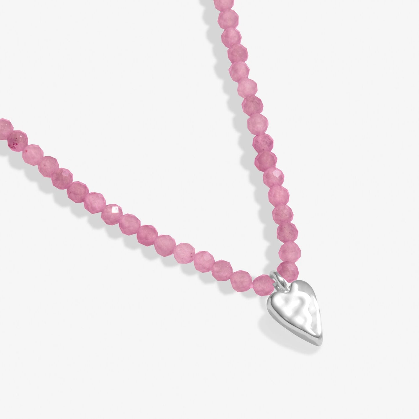 Joma Jewellery Mini Charms Tourmaline Heart Silver Plated Necklace