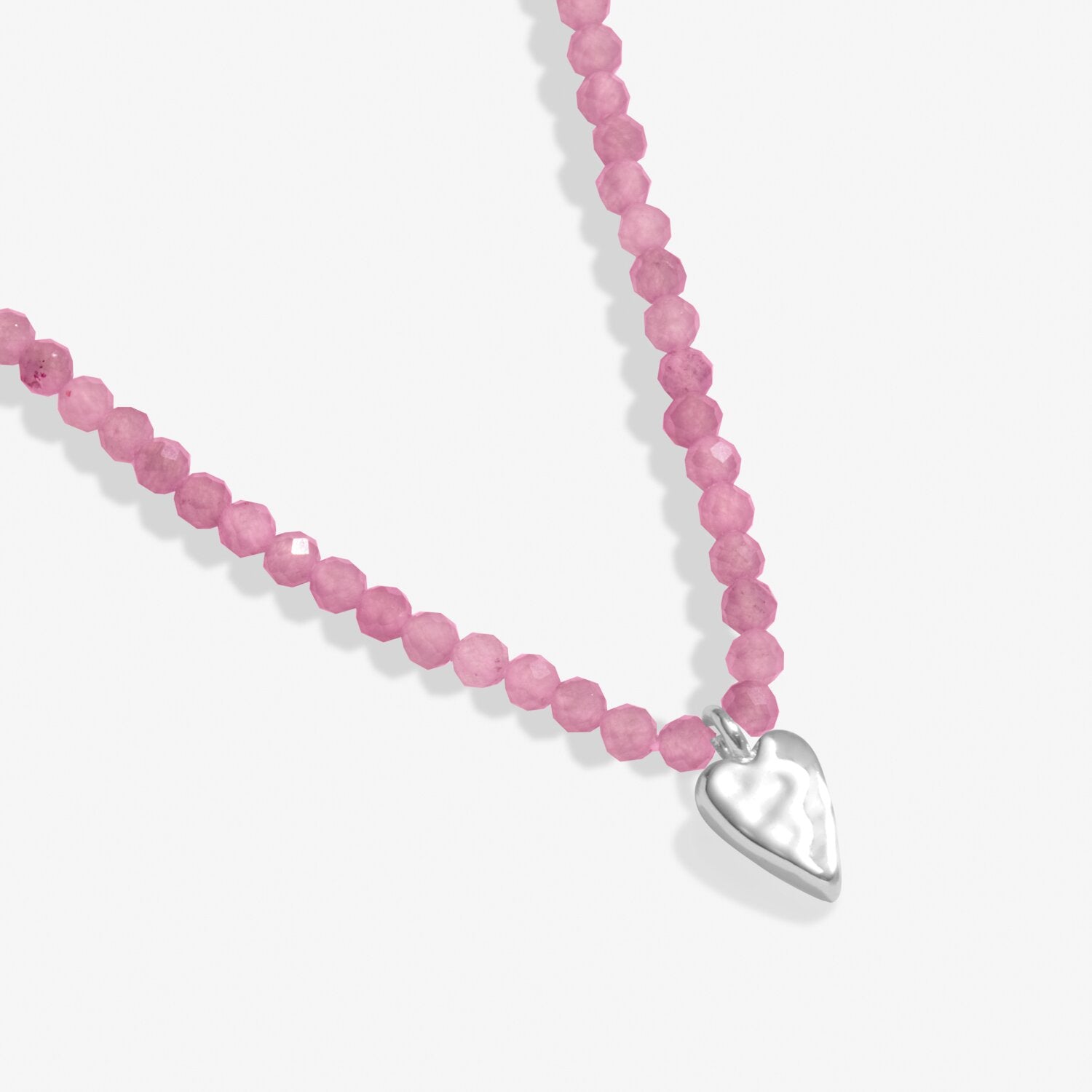 Joma Jewellery Mini Charms Tourmaline Heart Silver Plated Necklace