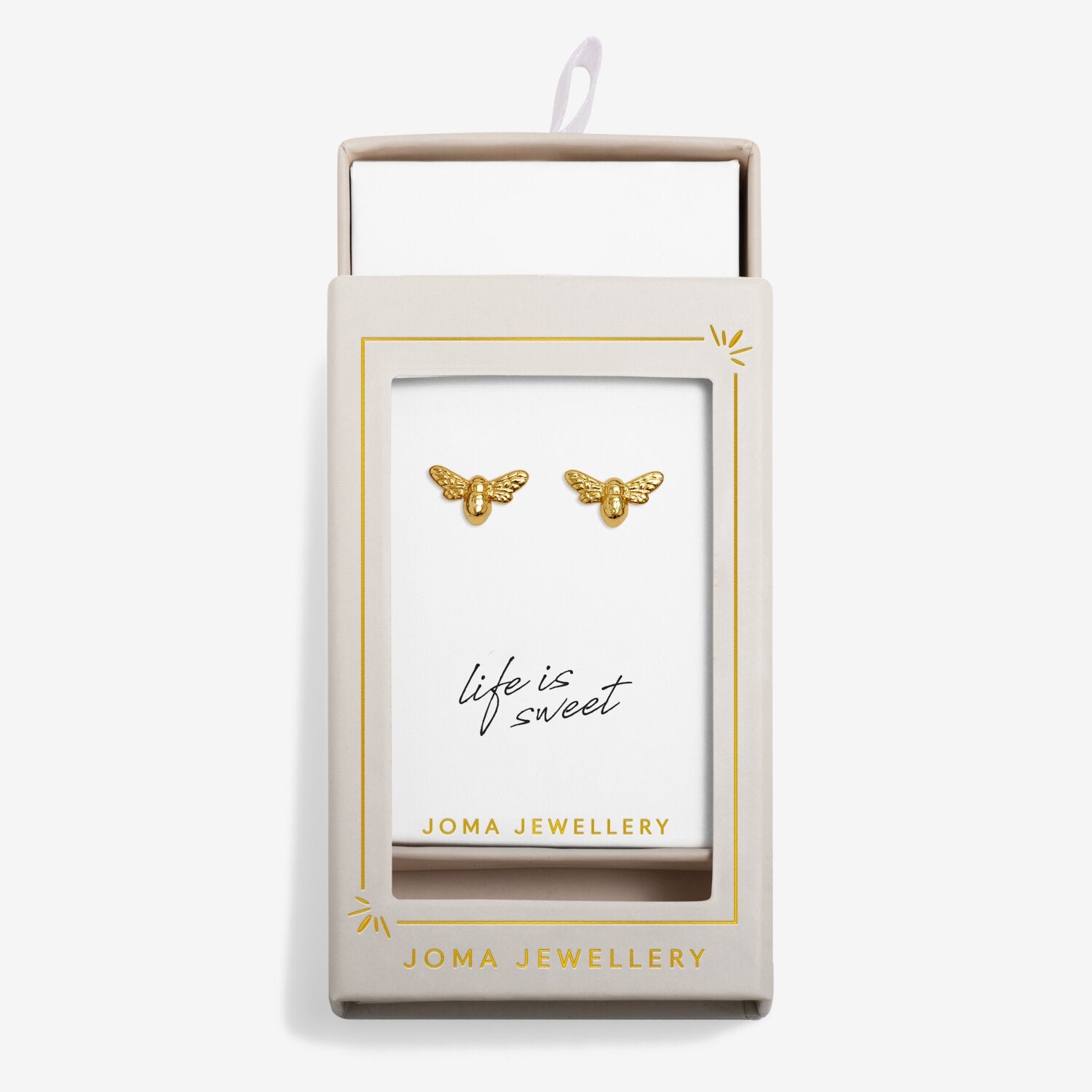 Joma Jewellery Moments To Shine Bee Happy Stud Earrings