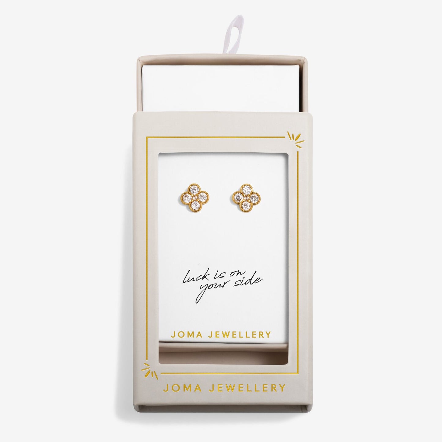 Joma Jewellery Moments To Shine Luck Stud Earrings