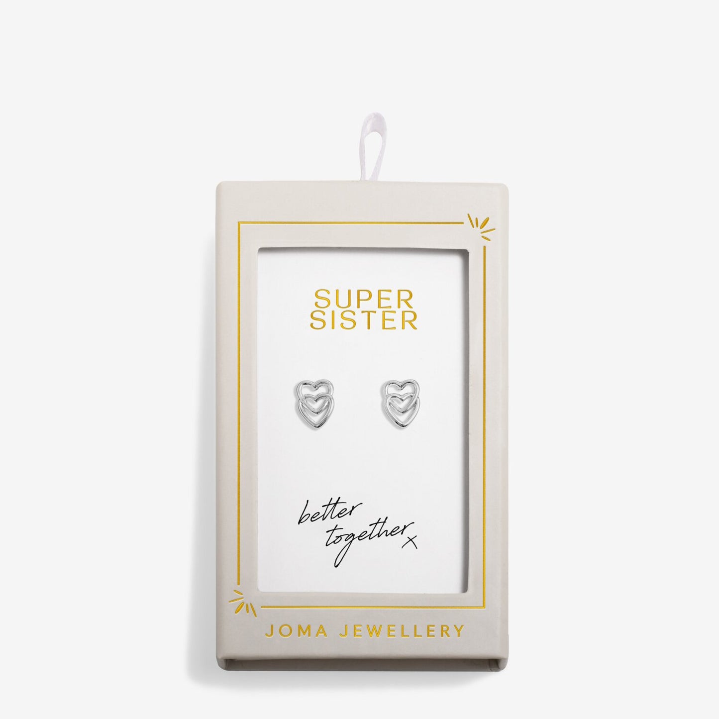Joma Jewellery Moments To Shine Super Sister Stud Earrings