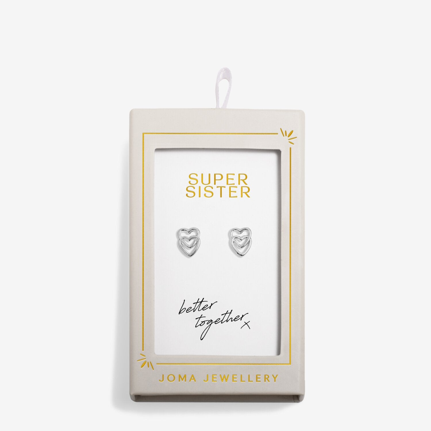 Joma Jewellery Moments To Shine Super Sister Stud Earrings