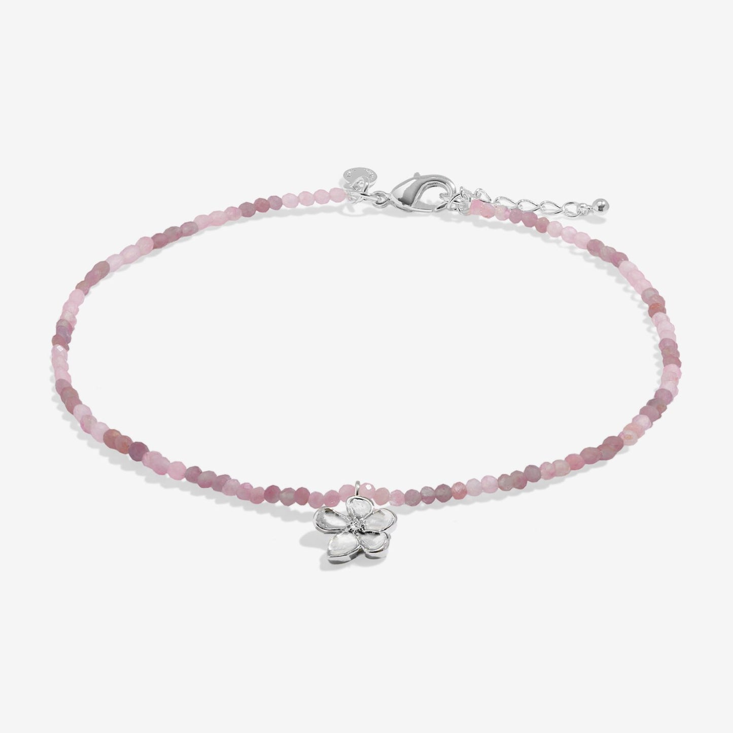 Joma Jewellery Multi Stone Flower Anklet