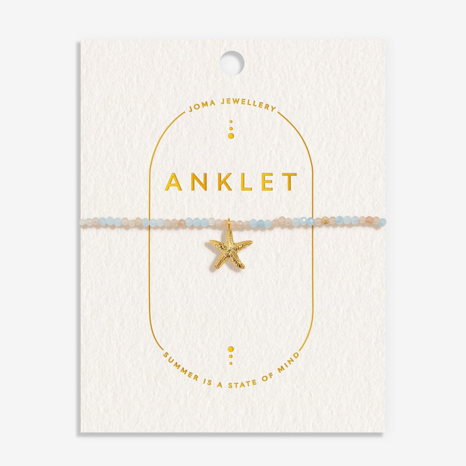 Joma Jewellery Multi Stone Starfish Anklet