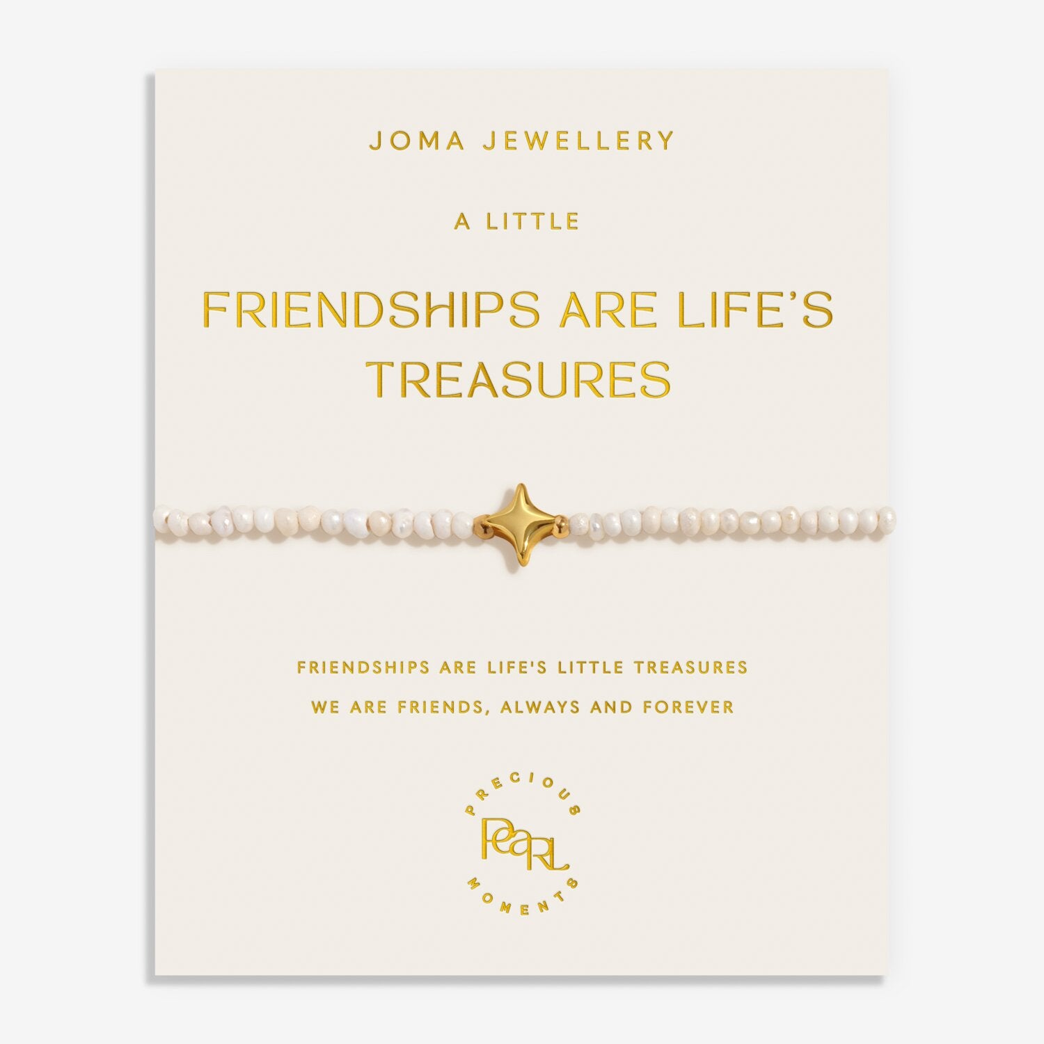 Joma Jewellery Precious Moments Friendships Are Life's Treasures Bracelet