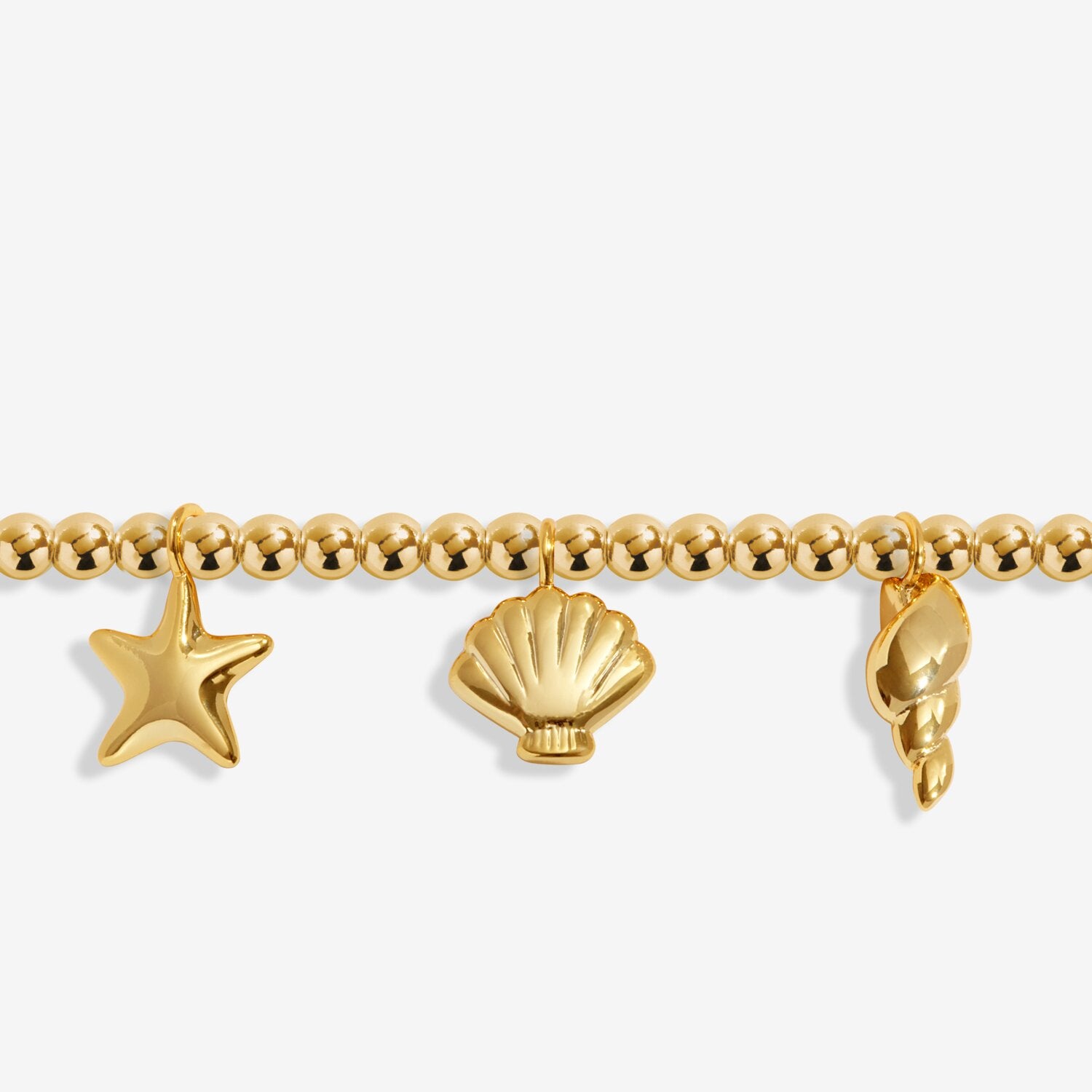 Joma Jewellery Shell Charms Silver Plated Anklet