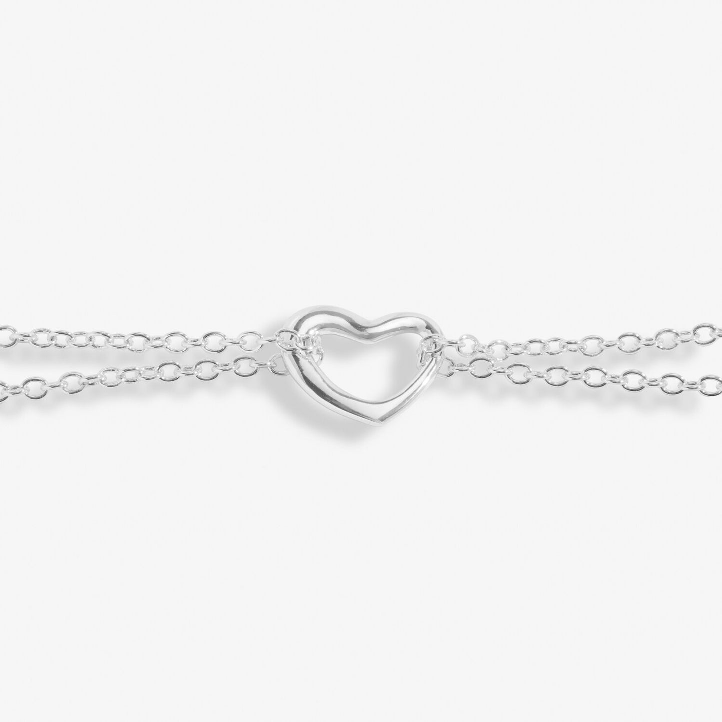 Joma Jewellery Silver Plated Heart Anklet