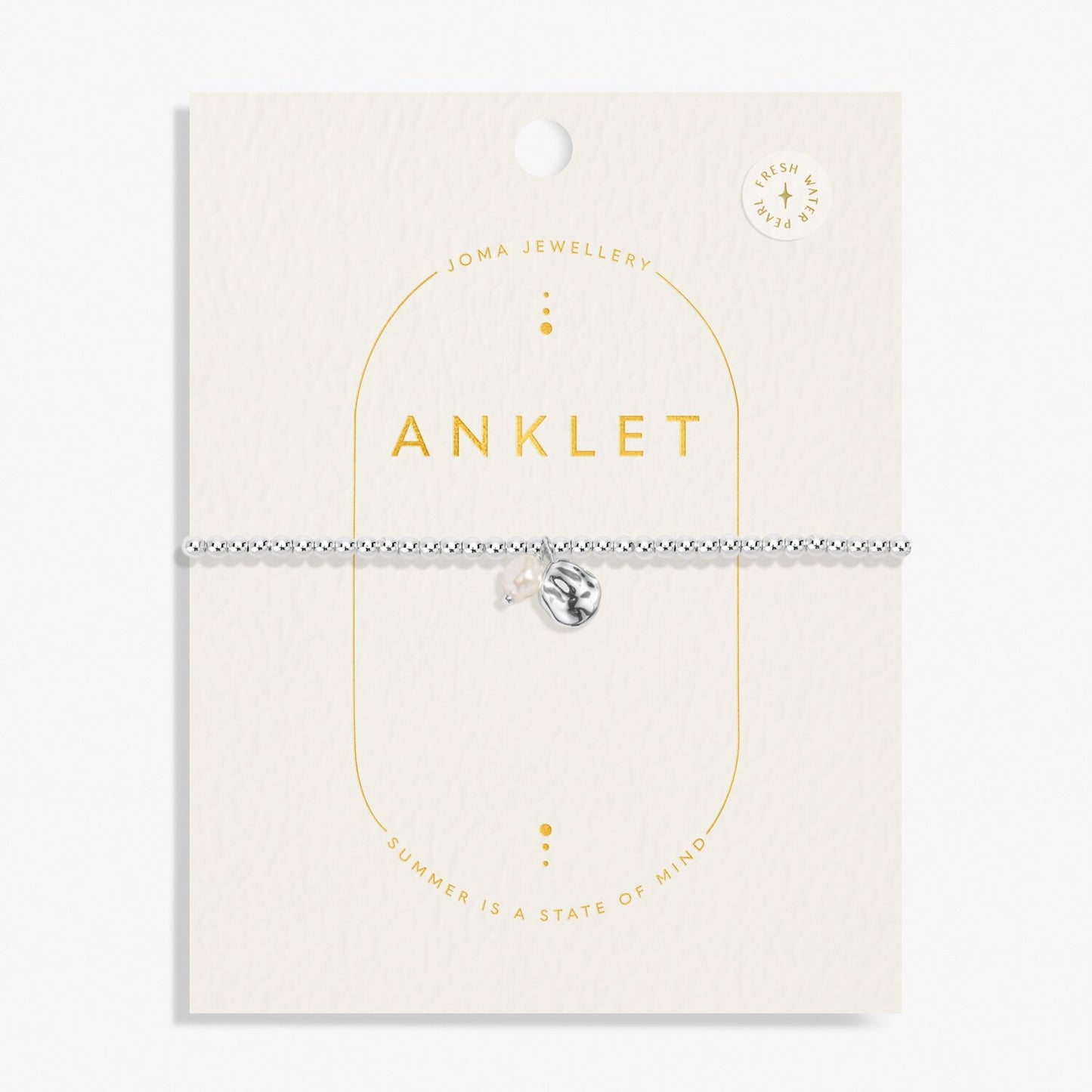 Joma Jewellery Silver Plated Pearl Anklet